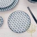 Awasaka Black & White Modern WAVES Dinnerware Collection - Lovera Collections