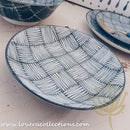 Awasaka Black & White Modern CHECKS Dinnerware Collection - Lovera Collections