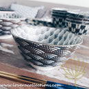 Awasaka Black & White Modern WAVES Dinnerware Collection - Lovera Collections