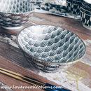 Awasaka Black & White Modern WAVES Dinnerware Collection - Lovera Collections