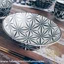 Awasaka Black & White Modern STARS Dinnerware Collection - Lovera Collections