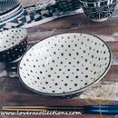 Awasaka Black & White Modern DOTS Dinnerware Collection - Lovera Collections