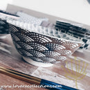Awasaka Black & White Modern WAVES Dinnerware Collection - Lovera Collections
