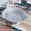 Awasaka Black & White Modern WAVES Dinnerware Collection - Lovera Collections