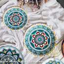 *60% OFF CLEARANCE PROMO* Mandala Green & White Salad Plate