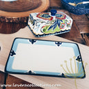 Espana Green Butter Dish With Cover - Lovera Collections