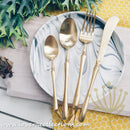 *70% OFF CLEARANCE PROMO* Parisienne Matt Gold Stainless Steel SS304 Main Spoon