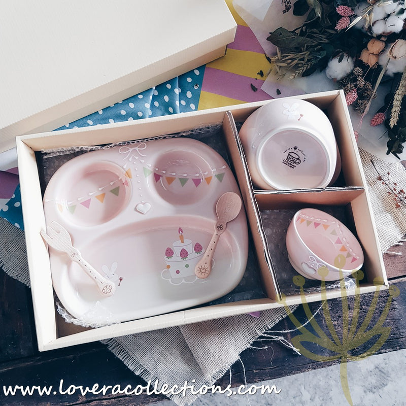 Chikudouen x Lovera Pink Party Children Dinnerware Gift Sets - Lovera Collections