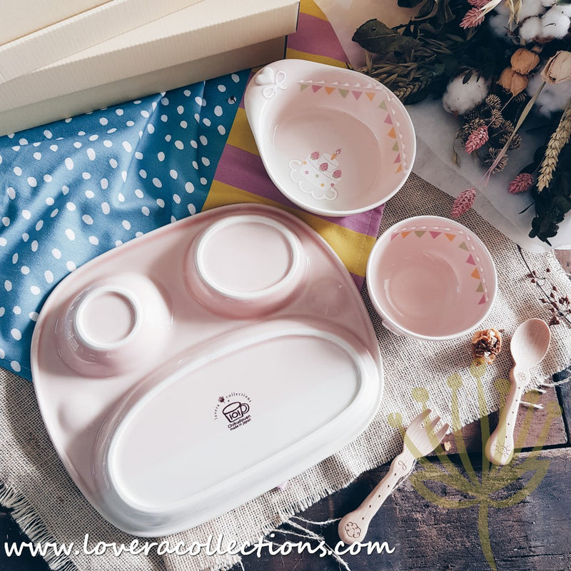 Chikudouen x Lovera Pink Party Children Dinnerware Gift Sets - Lovera Collections