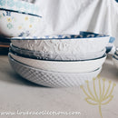 *50% OFF + BUY 1 FREE 1 PROMO* White Waves Poppy Print Pasta Dish
