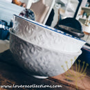 *50% OFF +BUY 1 FREE 1 PROMO* Repeat Grey Royal Embossed Serving Bowl