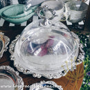 *70% CLEARANCE SALE* Rosette Chrome Metal Trays