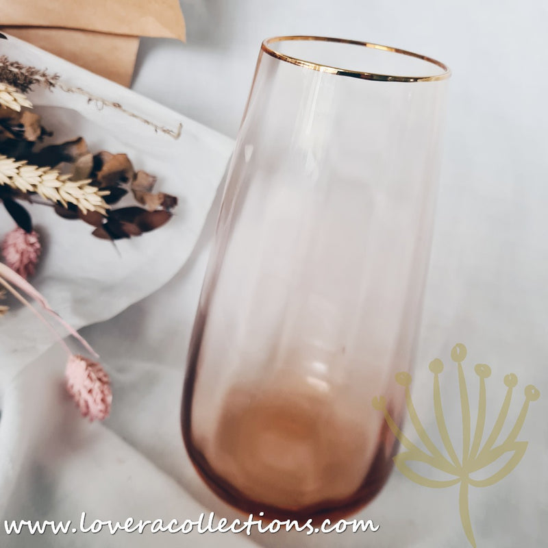 *50% OFF CLEARANCE PROMO* Pink Fleur Gold Rim Glasses