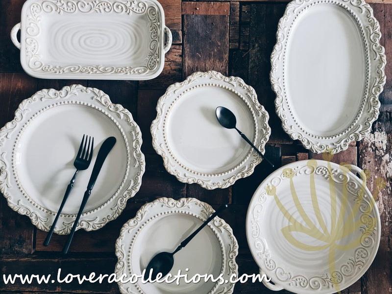 *BUY 1 FREE 1 PROMO* Victorian White Salad Plate